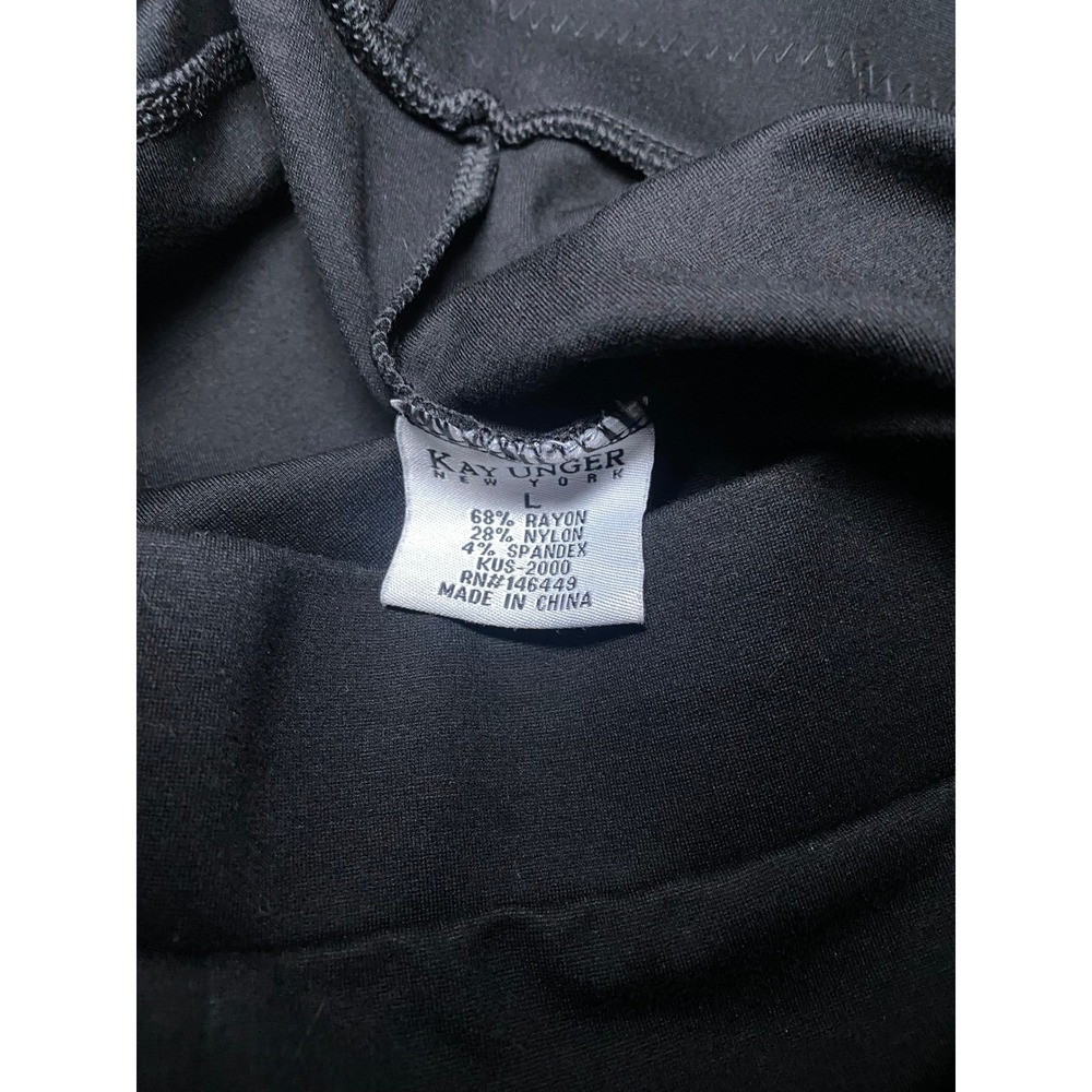 NWOT. Minimalist Kay Unger New York Black Womens Large Stretch Casual Leggings - Picture 7 of 8